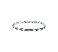 Maserati Bracelet Homme en Acier, Collection ICONIC, Motif Chevrons, Cadeau Mari ou Petit Ami