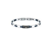 Maserati Bracelet Homme JM424ATZ52 Acier et céramique Bleu et Noir 18+3,5 cm