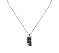 Maserati Collier Homme en Acier, Céramique, IP Noir, Or Rose IP, Collection Ceramic - JM423ATZ27