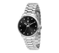 Maserati, Homme, Accessoires, Gris, Taille: ONE Size Tradizione Diamant Montre en Acier Inoxydable