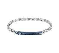 Maserati Iconic Tag 18 3.5 Cm Bracelet Argenté Homme