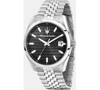 Maserati Men's Attrazione Quartz Analogue Watch Noir Taille unique Male