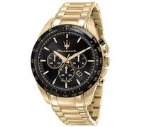 Maserati Men's Quartz Analogue Quartz Watch Or/Noir Taille unique Male