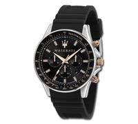 Maserati Montre Homme Sfida R8871640002 – 44 mm, Quartz, Verre minéral, 10 ATM