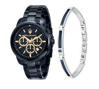 Maserati Montre Homme, Analogique, Quartz, Chronographe, Bracelet Acier, Collection Successo, Pack Spécial - R8873621042