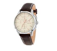 Maserati Montre Homme, Chronographe, Analogique, 42 mm, Bracelet en Cuir, Collection SORPASSO - R8871624010