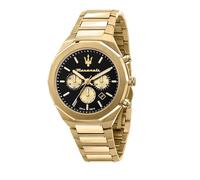 Maserati Montre Homme, Collection Stile, Quartz, Chronographe, en Acier, PVD Or - R8873642001