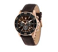 Maserati Montre Homme Edition Limitée, Chronographe, Analogique, Bracelet Cuir, Étanche, Collection COMPETIZIONE - R8871600001