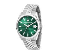 Maserati Montre Homme, Heure, Date, Analogique, 43 mm, Collection ATTRAZIONE, Rayures Horizontales
