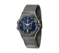 Montre Homme MASERATI POTENZA R8853108005 Acier Inoxydable Mesh Noir Bleu
