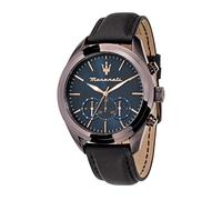 Maserati Montre pour Homme, Collection Traguardo, Mouvement à Quartz, chronographe, en Acier et Cuir - R8871612008