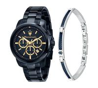 Maserati Montre Homme, Analogique, Quartz, Chronographe, Bracelet Acier, Collection Successo, Pack Spécial - R8873621042