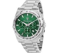Maserati R8873652013 Velocita Chronograph 43mm 10ATM Quartz Homme Vert Argent
