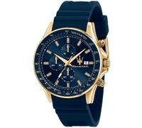 Maserati Montre Homme Sfida R8871640004 Chronographe Silicone Bleu