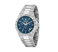 Maserati Sfida Montre Chronographe Homme | Acier, Boîtier 41.00mm, Poli, Satiné, Gris