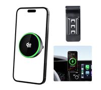 MaserWeller Qi2.2 Support de téléphone pour chargeur de voiture sans fil rapide 25 W pour Kia Sorento 2021-2023, rotation à 360 °, support de téléphone compatible avec MagSafe, le support de téléphone