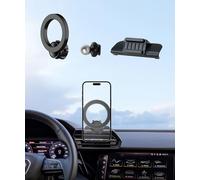 MaserWeller Support de téléphone de voiture pour Audi A3 S3 RS3 2021, 2022, 2023, 2024, 2025, rotation à 360°, compatible avec MagSafe, le support de téléphone portable n'affecte pas la grille
