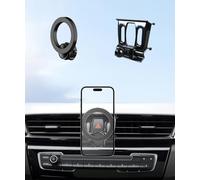 MaserWeller Support de téléphone de voiture pour BMW X1 2016-2022 / X2 2018-2023, rotation à 360°, compatible avec MagSafe, le support de téléphone portable n'affecte pas la grille d'aération