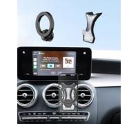 MaserWeller Support de téléphone de voiture pour Mercedes Benz 2016-2021 LC 2016-2022 Accessoires, rotation à 360 ° Compatible avec MagSafe, le support de téléphone portable n'affecte