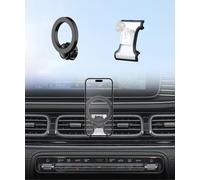 MaserWeller Support de téléphone de voiture pour Mercedes Benz Classe GLE GLS 2020-2025, rotation à 360°, compatible avec MagSafe, le support de téléphone portable n'affecte pas la grille d'aération