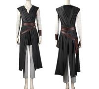 Masfrida Rey Costume de guerrier Rise of SW pour femmes - Tenue de combat Rey pour adulte - Ensemble complet pour Halloween (noir, taille S)