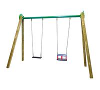 | MASGAMES Balançoire Draco | Homologué pour usage commercial ou public | 2 places | Sièges en caoutchouc et chaînes | Sièges mixtes