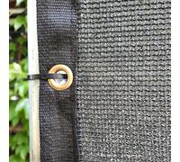 Masgard Filet de clôture de chantier, 150 g/m², avec renforcement des bords et œillets, anthracite, 1,80 m x 3,45 m