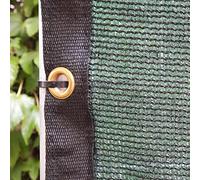 Masgard Filet de clôture de chantier, 150 g/m², avec renforcement des bords et œillets, vert foncé, 1,80 m x 3,45 m