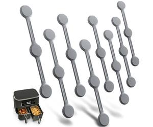 Masgarlan Lot de 8 aimants pour papier sulfurisé Airfryer Ninja Cosori, Philips Single Dual Basket Air Fryer, accessoire de friteuse à air chaud, insert en silicone réutilisable