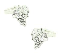 MasGemelos - Boutons de manchette en forme de grappe de raisin en argent sterling 925.