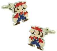 MasGemelos Boutons de manchette Super Mario bros pixel art Cufflinks
