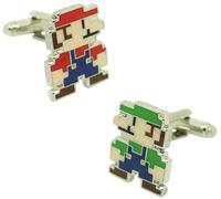 MasGemelos - Boutons de manchette Super Mario et Luigi pixel art Cufflinks
