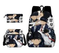 Mash Burnedead Anime Sac à dos 3 pièces Citron Irvine/Lance Crown Cartable avec sac à bandoulière unique et trousse à crayons Sac à dos de voyage imperméable pour étudiants, Type 7., Taille unique