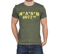 Mash Logo 4077th Military T-shirt Vert, Vert militaire., M