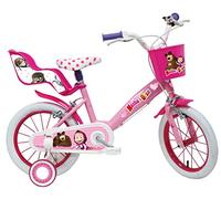 Masha et l'Ours Vélo Enfant Blanc/Rose Taille 14"