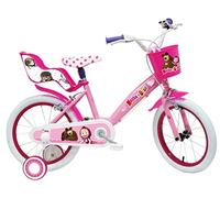 Masha et l'Ours Vélo Enfant Blanc/Rose Taille 16"