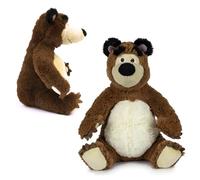 MASHA ET MICHKA, Peluche, 20 cm, Modèle Michka, pour Les Enfants dès la Naissance, MHA042