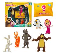 Masha & Michka, Coffret 7 Figurines, Dont 1 Surprise, à Collectionner, Jouets pour Enfants à partir de 3 Ans, MHA23