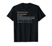 Mashallah Définition Musulman Famille Drôle comme Tu as T-Shirt Graphique avec Valeur