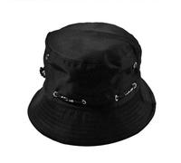 Mashaouyo Chapeau de pêche au soleil unisexe en coton pour homme avec visière latérale double casquette de baseball amusante, Noir , Taille unique