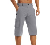 Mashaouyo Short pour homme avec poches, short de travail cargo pour homme, coupe ajustée, pantalon pour homme, vêtements de sport pour homme, coupe régulière, short d'été court de travail, vêtements