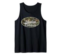 Mashed Potatoes Camouflage Distressed Funny Food Design Débardeur