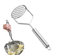 Masher de pommes de terre en acier inoxydable - Masher de légumes, presse manuelle | Outil de mashing non slip ergonomique, presse alimentaire pour outils de pomme de terre, avocat, patate douce
