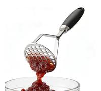 Masher Potato - Kitchen Mashing Tool, Metal Vegetable Press | Heavy Duty Potato Ricer with Ergonomic Handle, Fruit Butter Avocado Pumpkin Meal Prep Tool for Restaurants Home Cooking Kitchen