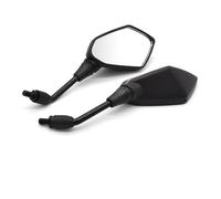 MASHRGX 1 Paire Rétroviseurs Moto pour Thruxton pour Tiger 800 1050 1200 XC/XCX/XR TT 600 10 Mm 8 Mm Rétroviseur Convexe Arrière Rétroviseurs Moto(Noir)