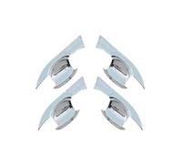 MASHRGX Accessoires Extérieurs De Voiture Pour Mitsubishi Pour Outlander 2023 ABS Chrome Poignée De Porte Latérale Couvercle Supérieur Assorti Avec(Door Bowl)