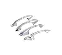 MASHRGX Couvercle Poignée Porte Extérieure Pour Mercedes Pour Benz E GLC W205 W213 X253 2017 2018 Couvercle Texture Carbone Cuvette Porte Voiture(Door handle silver2)