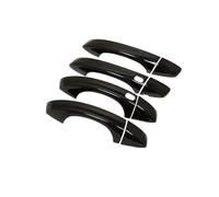 MASHRGX Couvercle Poignée Porte Intelligent Pour Skoda Pour Octavia MK3 5E 2013 2014 2012~2019 2015Autocollant Noir Brillant Garniture Film Protection Voiture(4Handle 2 Buttons)