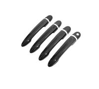 MASHRGX Couvercle Poignée Porte Pour Renault Pour Modus 2004-2012 2005 2006 2007 2008 Garniture De Poignée De Porte Extérieure (Carbon Handle 1 Keyhole)