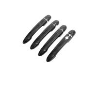 MASHRGX Couvercle Poignée Porte Pour Renault Pour Modus 2004-2012 2005 2006 2007 2008 Garniture De Poignée De Porte Extérieure (Carbon 1 Button 4 Door)